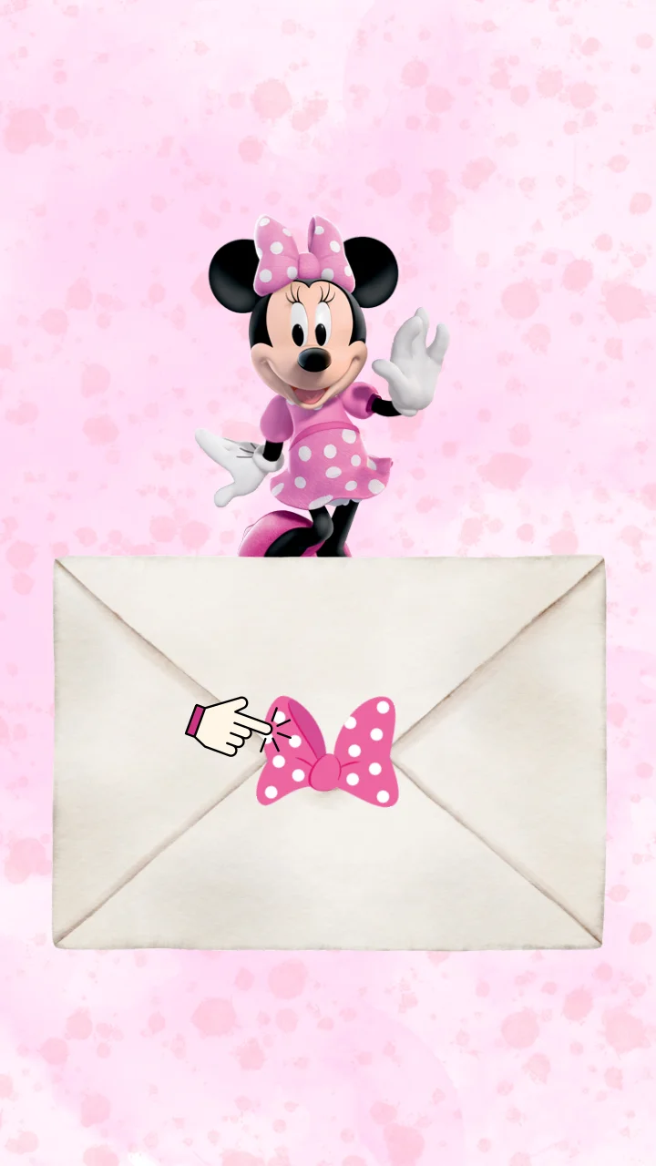 Convite Minnie Rosa
